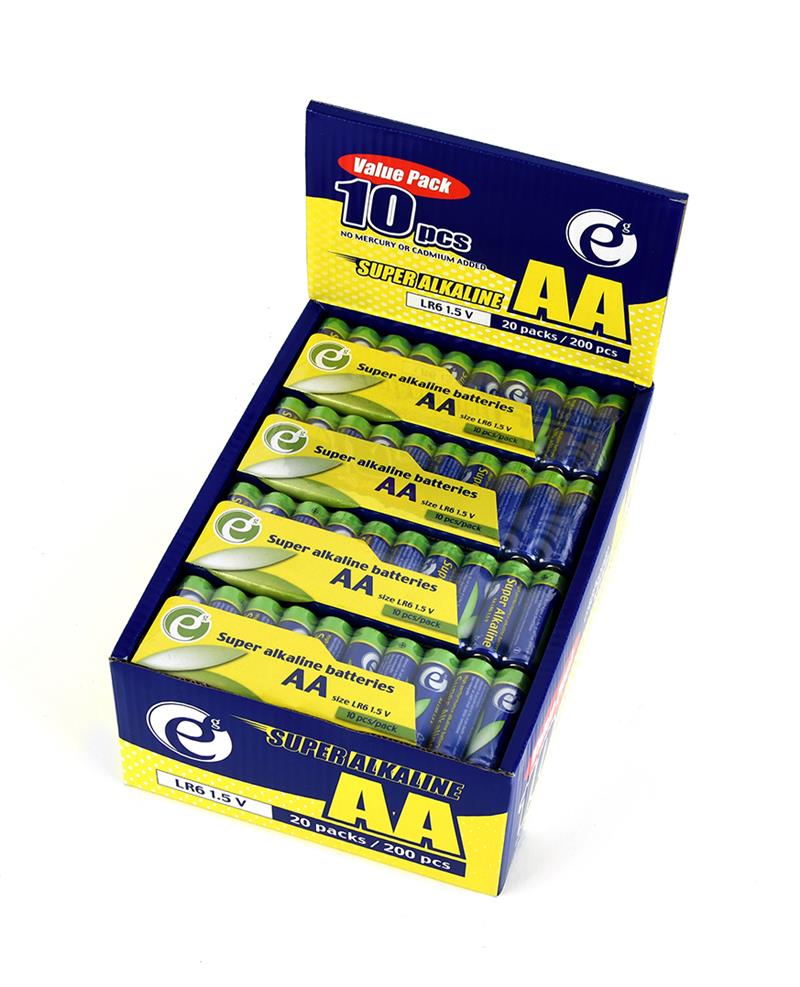 Super alkaline AA batteries 10-pack