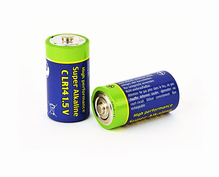 Alkaline C-cell batterij 2 stuks