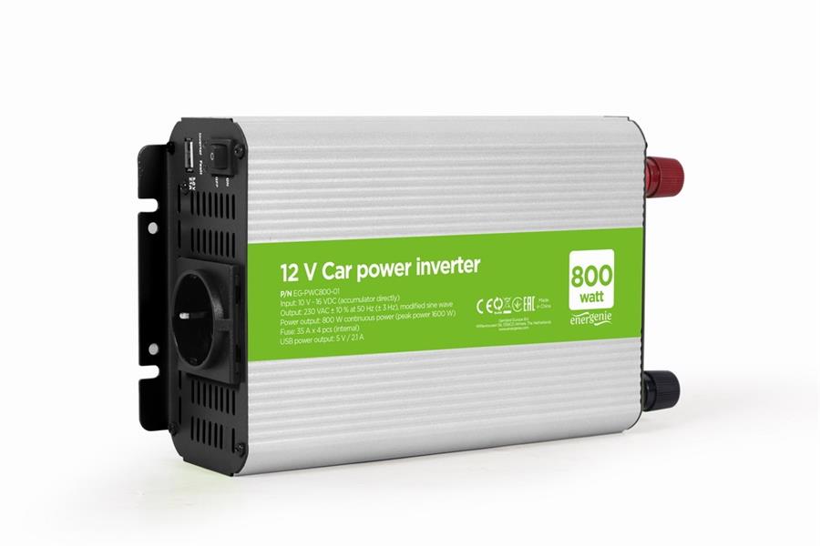 Omvormer voor in de auto 800 W