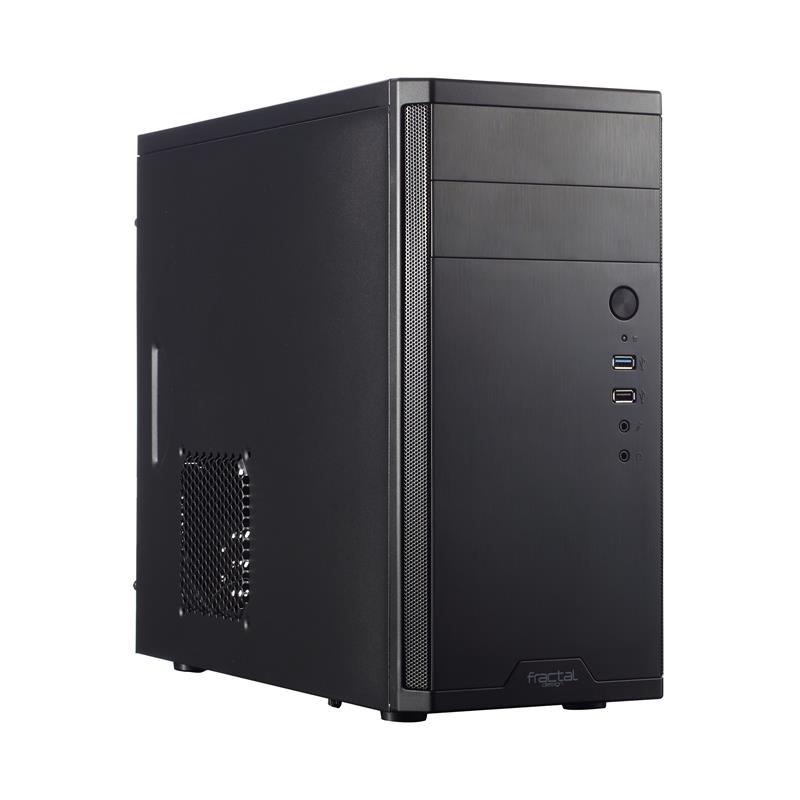 Fractal Design Core 1100 Micro-ATX Case Black Brushed Alu Front 1 x USB2 0 1 x USB3 0 Front 120 mm Fan included