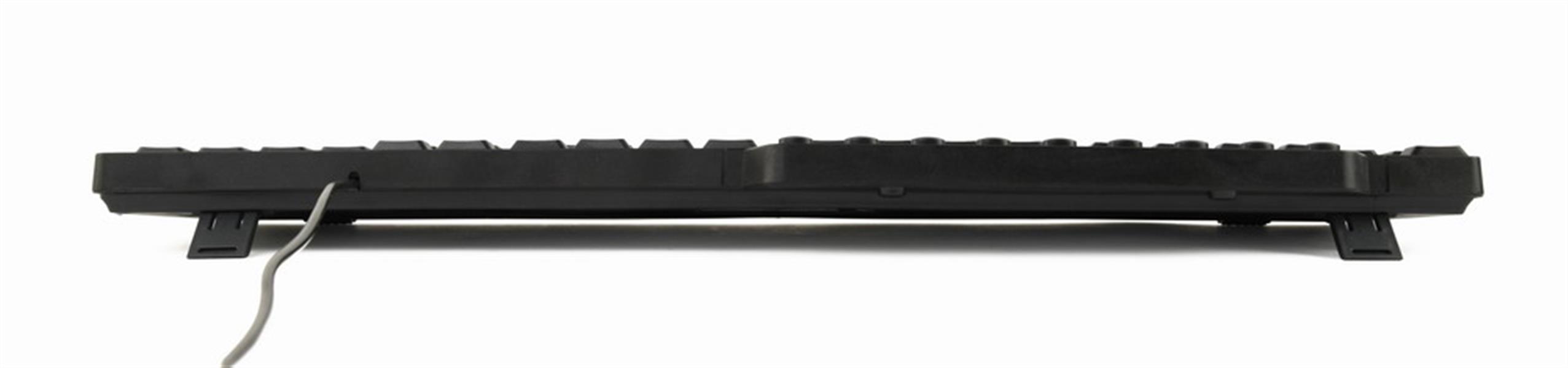 Multimedia toetsenbord zwart USB US Layout