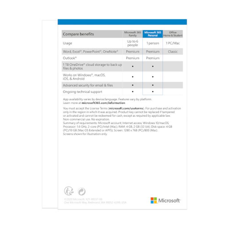 Microsoft Office 365 Personal UK 1 user 1yr licence: Publisher Access 