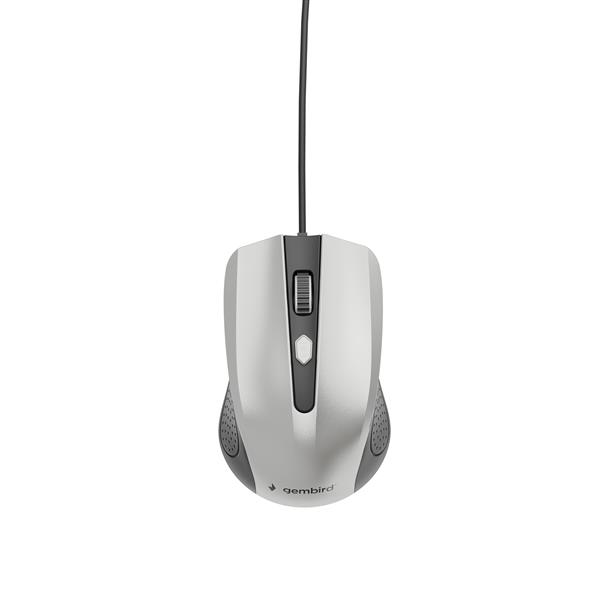 4-knops optische muis USB zwart zilver
