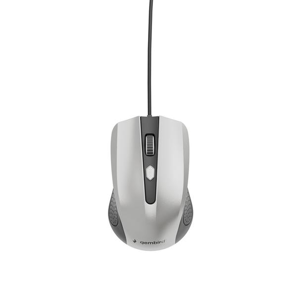 4-knops optische muis USB zwart zilver