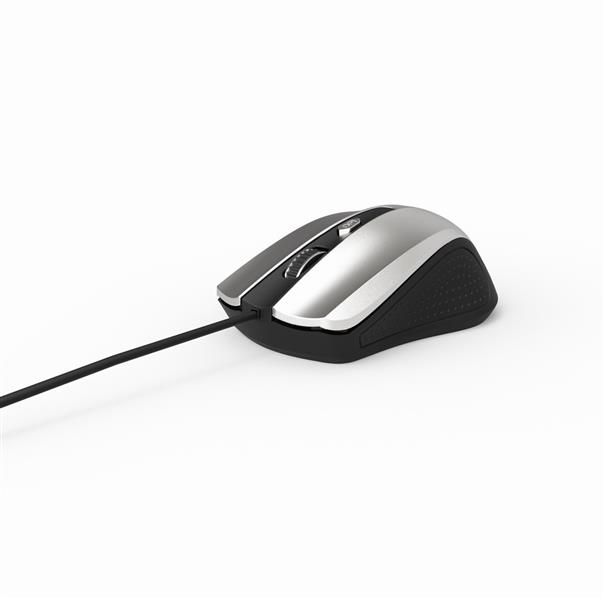 4-knops optische muis USB zwart zilver