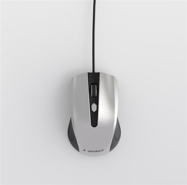 4-knops optische muis USB zwart zilver