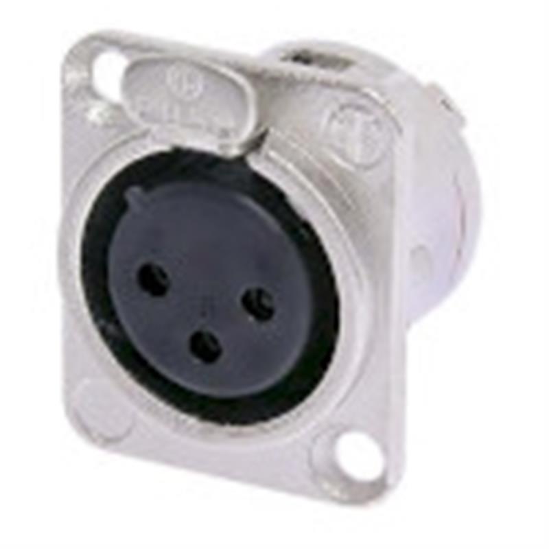 Connector XLR Female Metaal Zilver