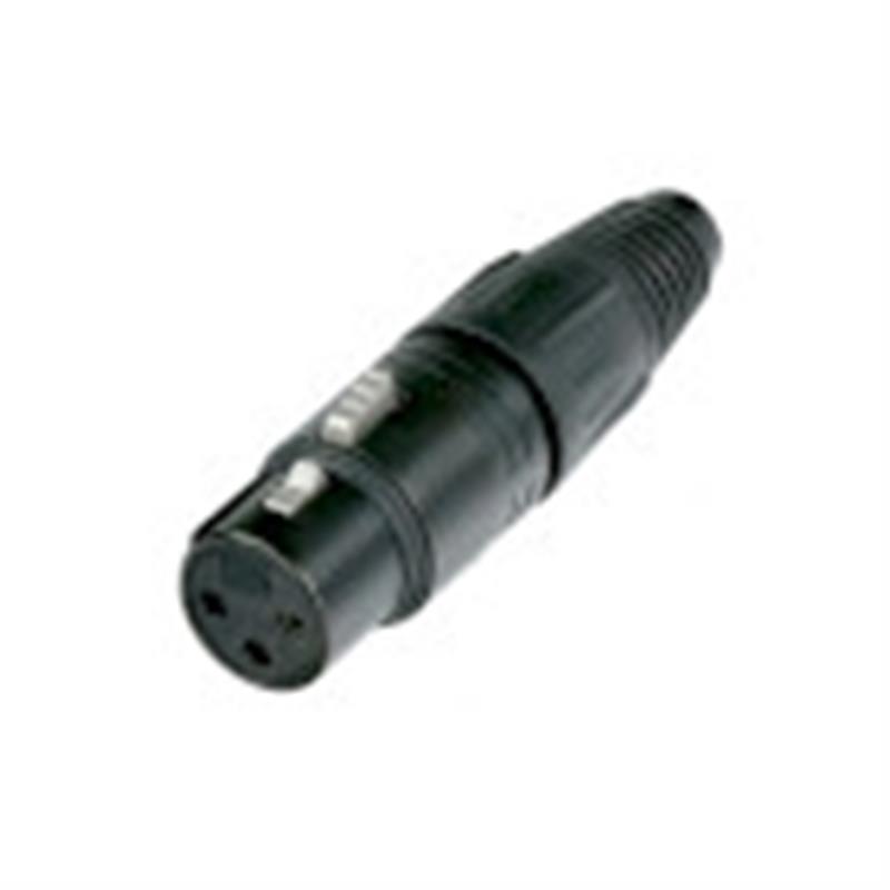 Connector XLR Female Metaal Zwart