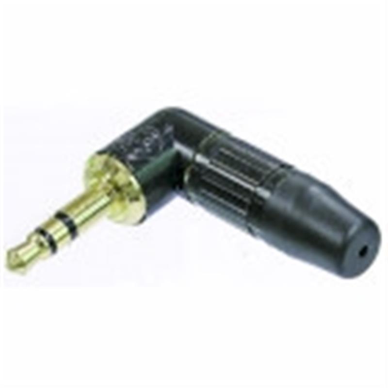 Jack plug 90° 3.5 mm 3P