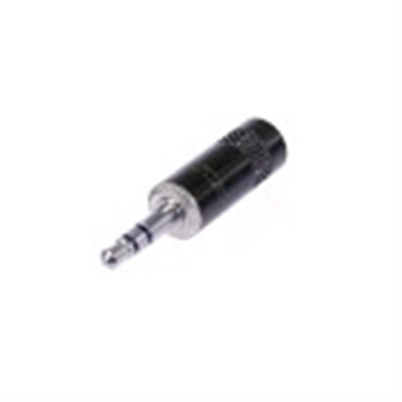 Stereoconnector 3.5 mm Male Zwart