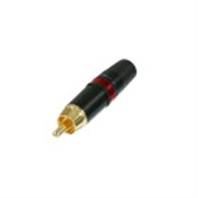 Connector RCA Male Metaal Rood