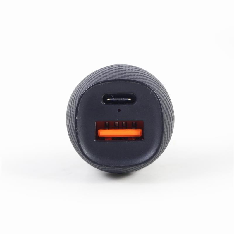 2-poorts USB auto snellader USB-C PD 18 W