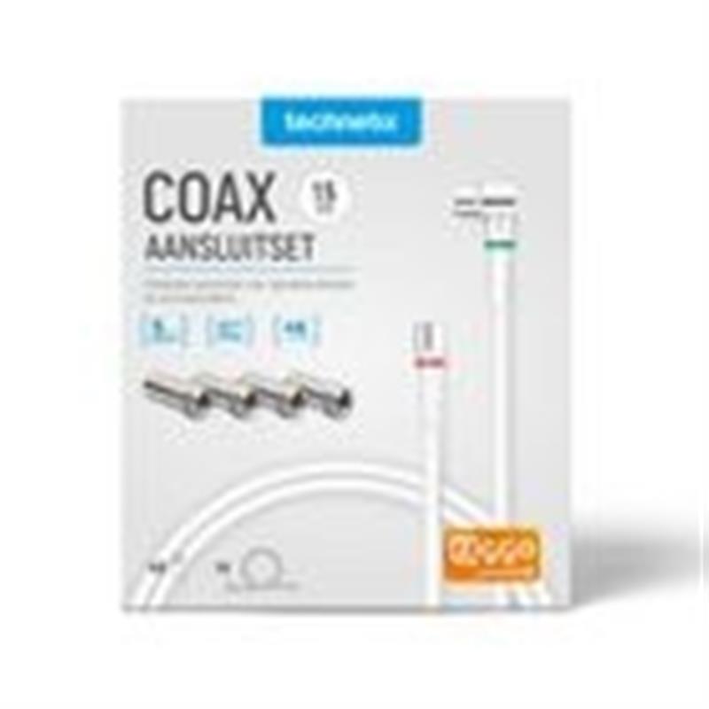 Coax-Adapter 4x / F-Male - IEC Female Metaal
