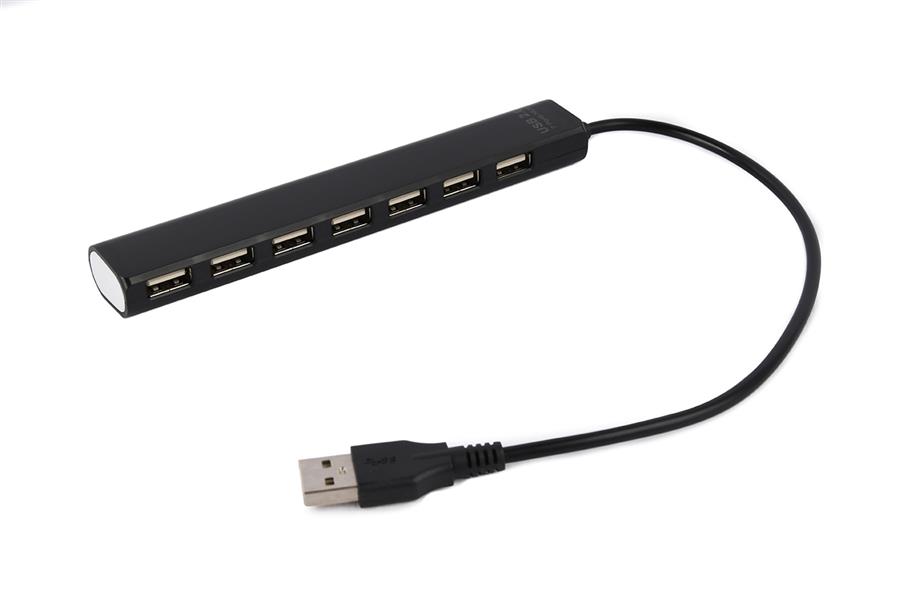 7 poorts USB 2 0 hub zwart