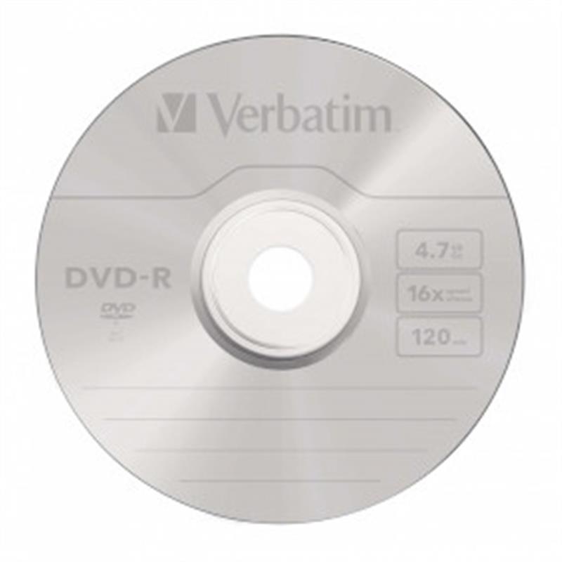 Verbatim DVD-R Matt Silver 4,7 GB 50 stuk(s)