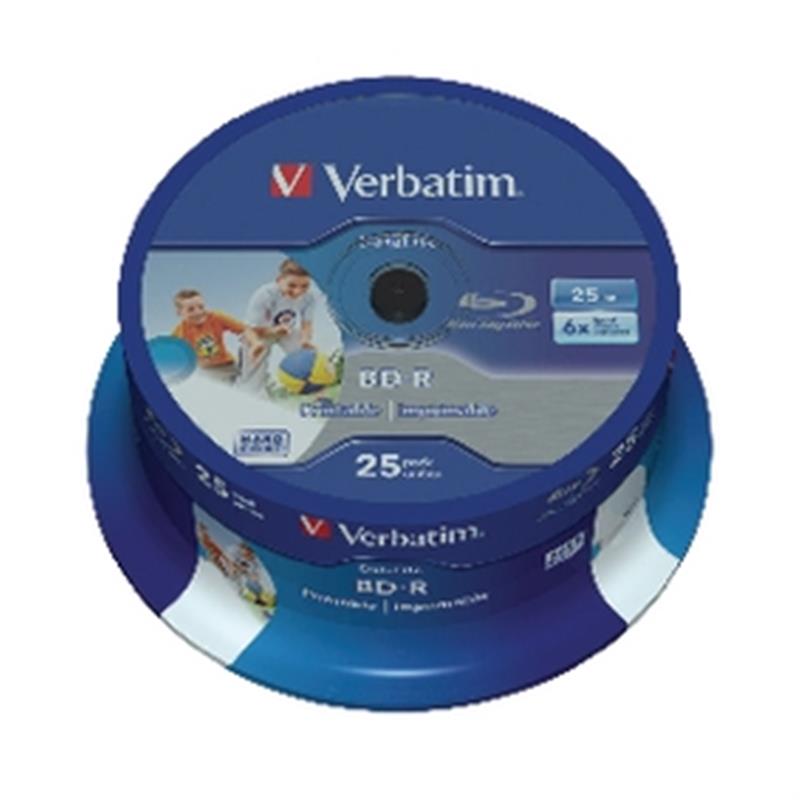 Verbatim 43811 Lees/schrijf blu-ray disc BD-R 25 GB 25 stuk(s)