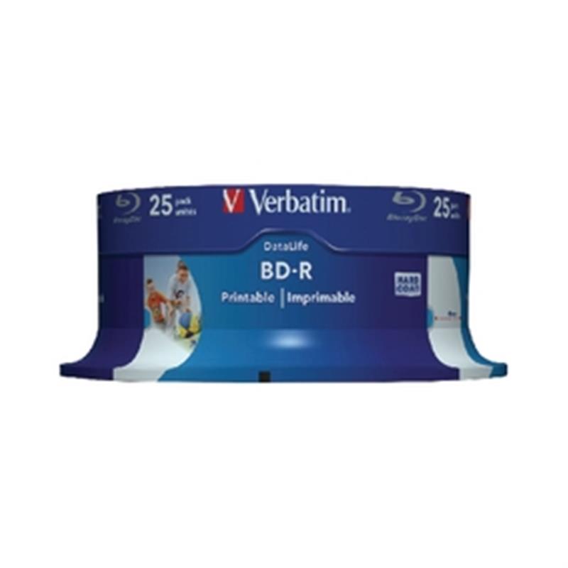 Verbatim 43811 Lees/schrijf blu-ray disc BD-R 25 GB 25 stuk(s)