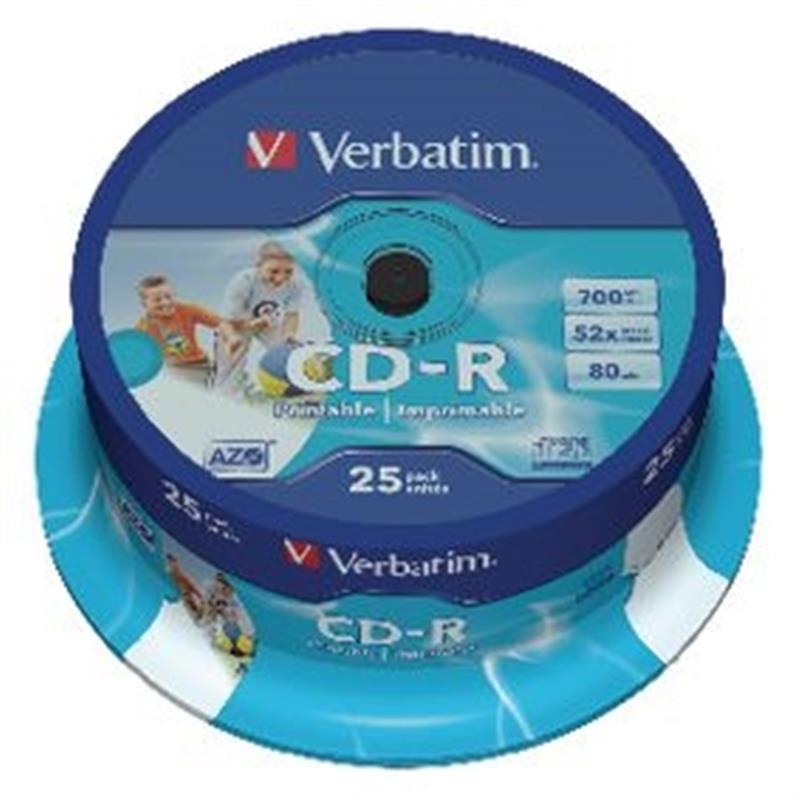 Verbatim 43439 lege cd CD-R 700 MB 25 stuk(s)