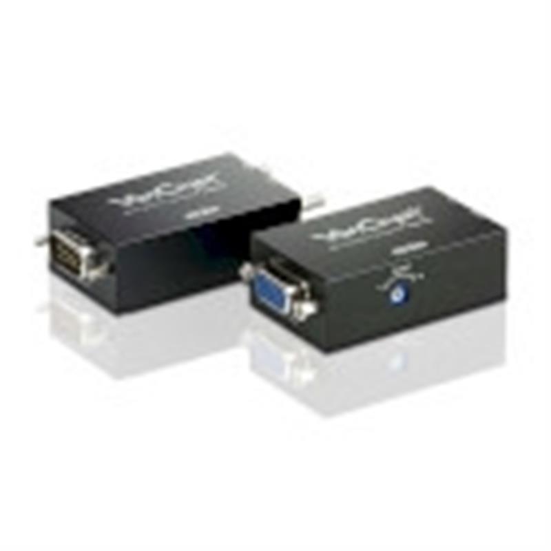 Mini VGA/Audio Cat 5-verlenger (1280 x 1024 bij 150 m)