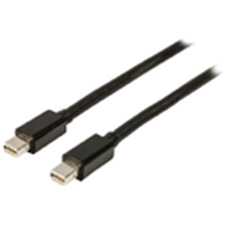 Mini DisplayPort Kabel Mini-DisplayPort Male - Mini-DisplayPort Male 2.00 m Zwart