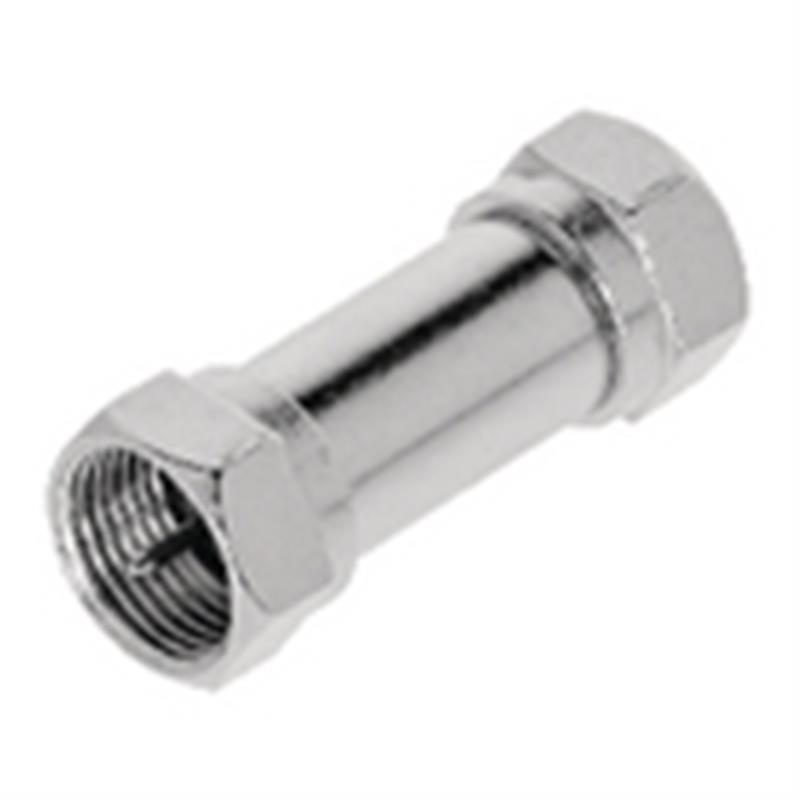 Coax-Adapter F F-Male - F-Male Zilver