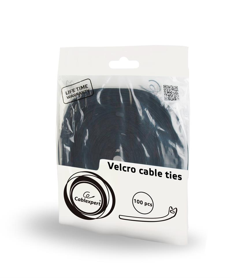 Klittenband rol van 100 stuks kabelbinders 210 mm