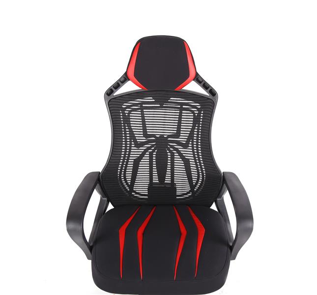 Varr Spider PC-gamestoel Gestoffeerde gevoerde zitting Zwart, Rood