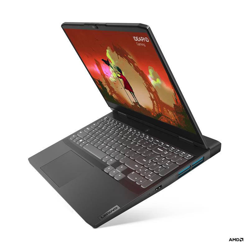 Lenovo IdeaPad Gaming 3 Laptop 39,6 cm (15.6"") Full HD AMD Ryzen™ 5 6600H 16 GB DDR5-SDRAM 512 GB SSD NVIDIA GeForce RTX 3050 Wi-Fi 6 (802.11ax) Grij