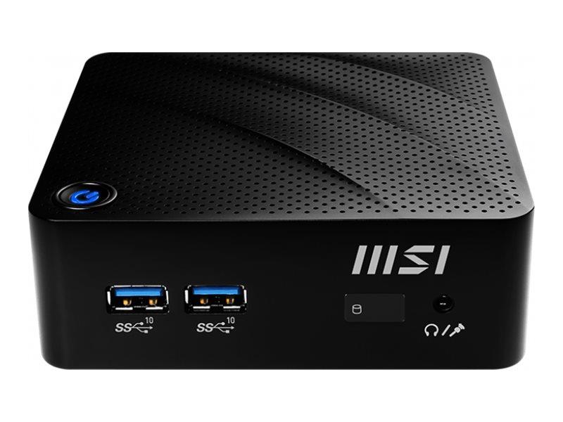 MSI Cubi N JSL-042EU DDR4-SDRAM N6000 mini PC Intel® Pentium® Silver 4 GB 128 GB SSD Windows 11 Pro Zwart