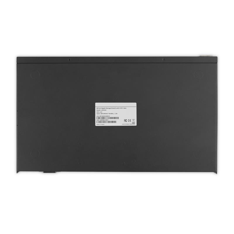 Linksys 48-poorts beheerde Gigabit-netwerkswitch, met vier 10G-SFP+-uplinkpoorten