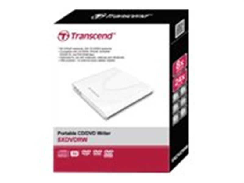 Transcend optisch schijfstation Wit DVD -RW