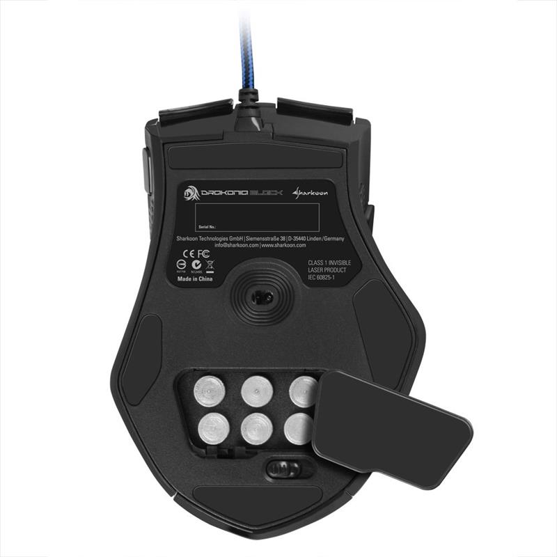 Sharkoon Drakonia Black muis Rechtshandig USB Type-A Laser 8200 DPI