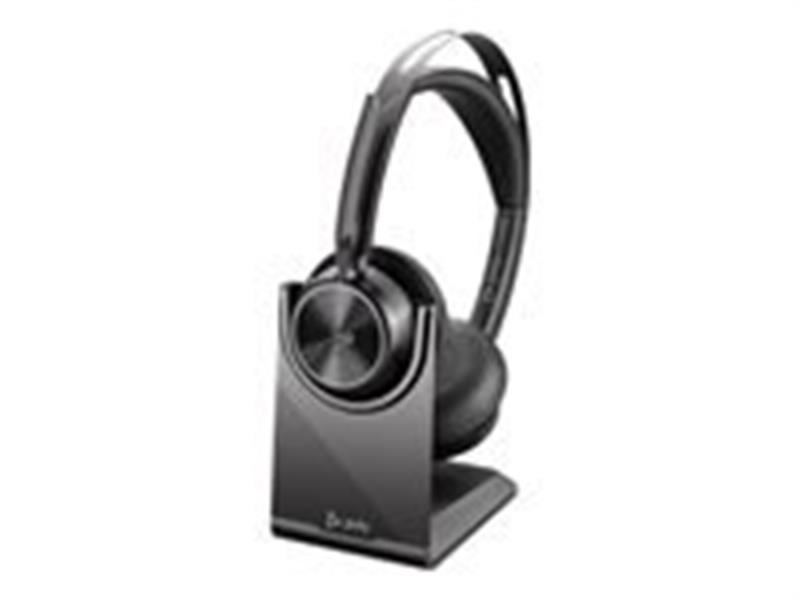 Voyager Focus 2 UC Headset Wired Wireless Head-band Office Call center USB Type-A Bluetooth Charging stand Black