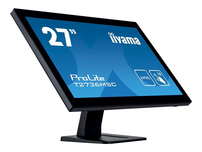 iiyama ProLite T2736MSC-B1 touch screen-monitor 68,6 cm (27"") 1920 x 1080 Pixels Zwart Multi-touch
