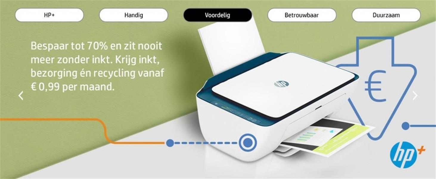 HP HP Deskjet 2721e All-in-One printer, Kleur, Printer voor Home, Printen, kopiëren, scannen, Draadloos, HP+, Geschikt voor HP Instant Ink, Printen va
