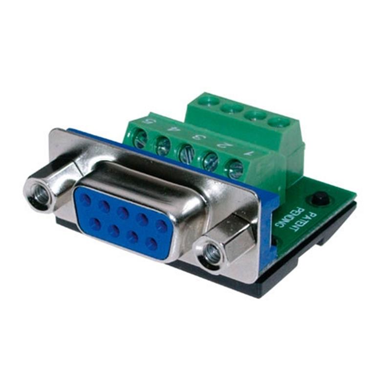 9 polige D-sub connector male met schroefcontacten