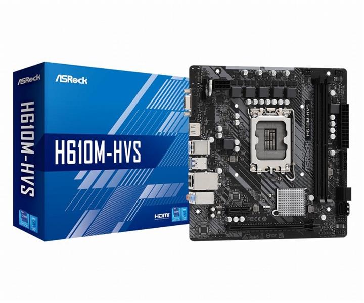 MB Asrock H610M-HVS Intel H610 LGA 1700 micro ATX MB Asrock H610M-HVS Intel H610 LGA 1700 micro ATX