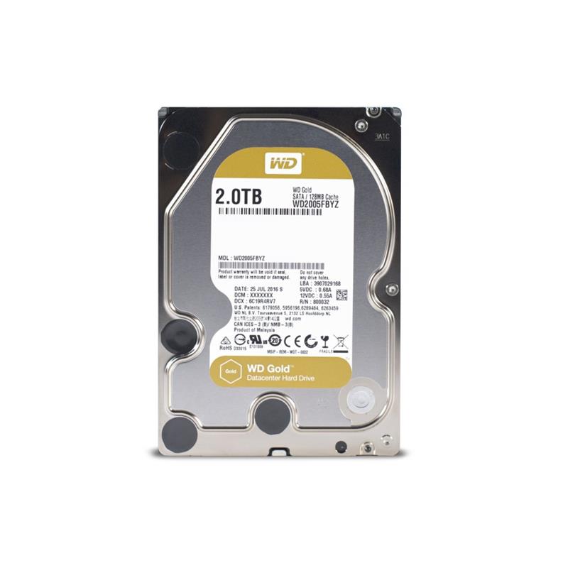 Western Digital Gold Data Center HDD 2TB 3 5 SATA3 7200 RPM 128MB
