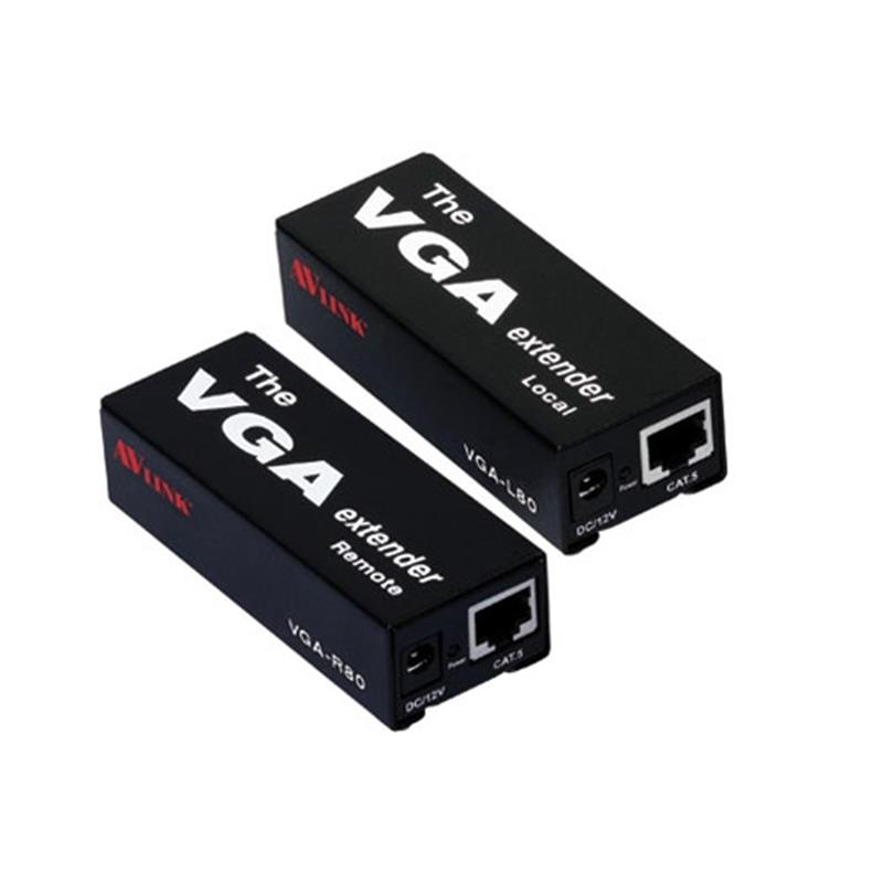 AVLink VGA extender set over CAT tot 80 meter