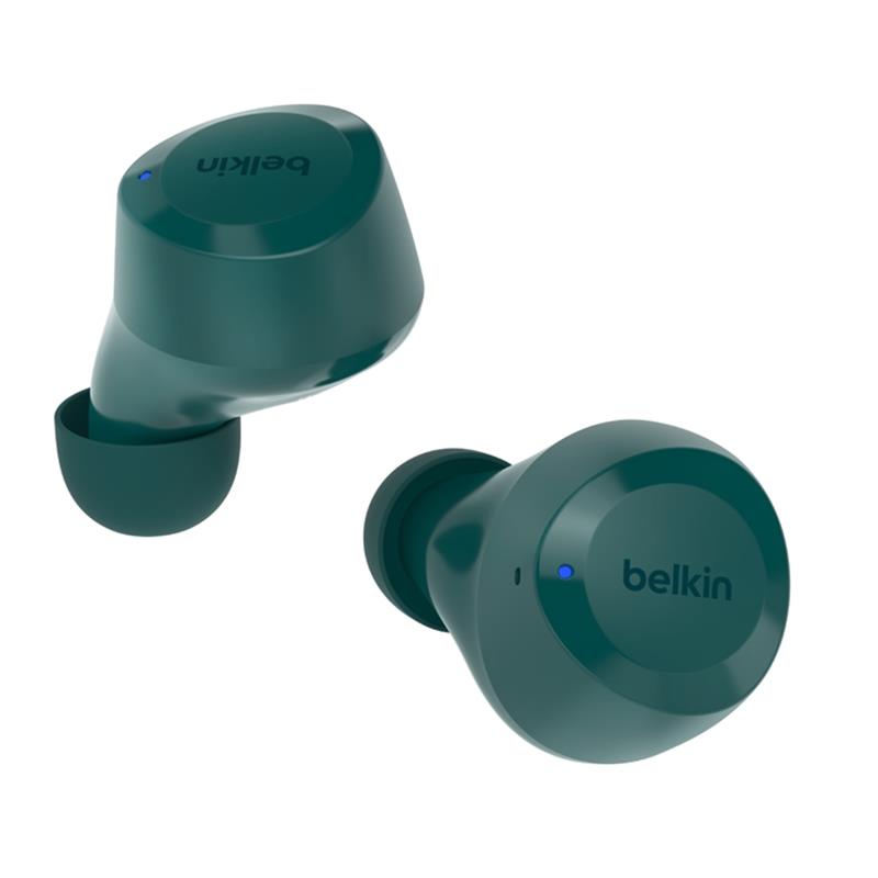 Belkin SoundForm Bolt Headset Draadloos In-ear Gesprekken/Muziek/Sport/Elke dag Bluetooth Blauwgroen