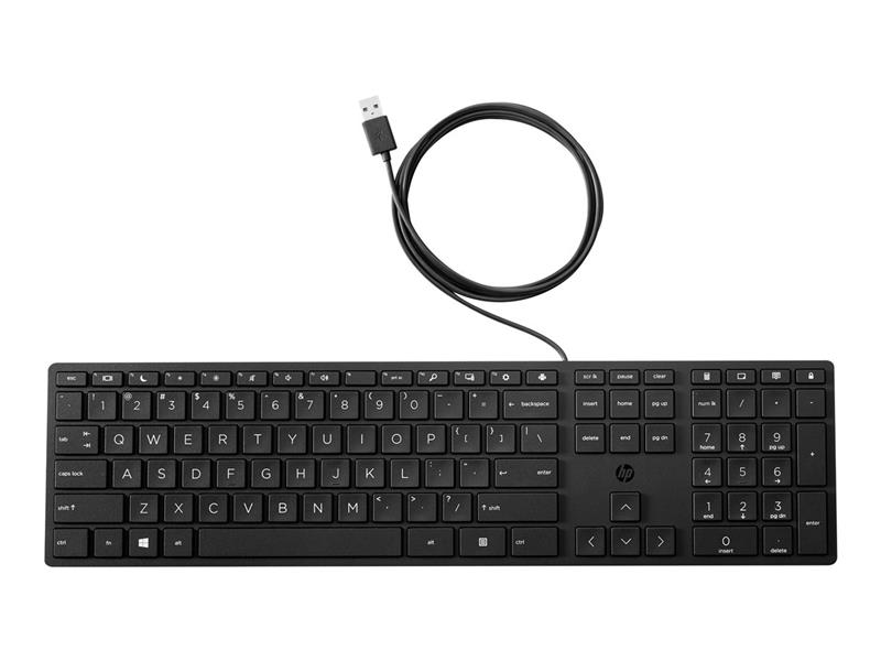 HP 320K toetsenbord USB QWERTY Engels Zwart