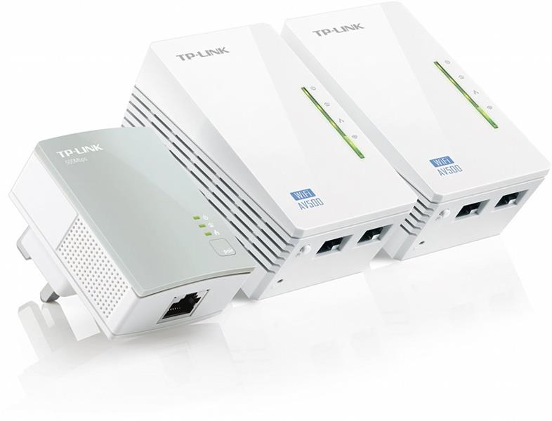 TP-LINK TL-PA4010 + 2x TL-WPA4220 500 Mbit/s Ethernet LAN Wi-Fi Wit