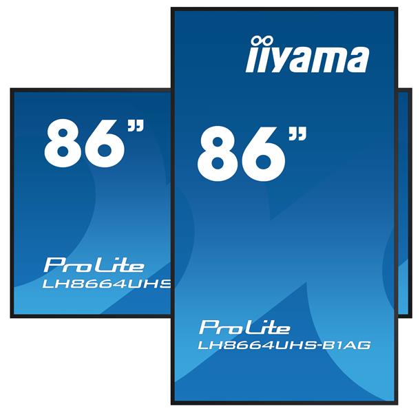 iiyama PROLITE Digitaal A-kaart 2,18 m (86"") LED Wifi 500 cd/m² 4K Ultra HD Zwart Type processor Android 11 24/7