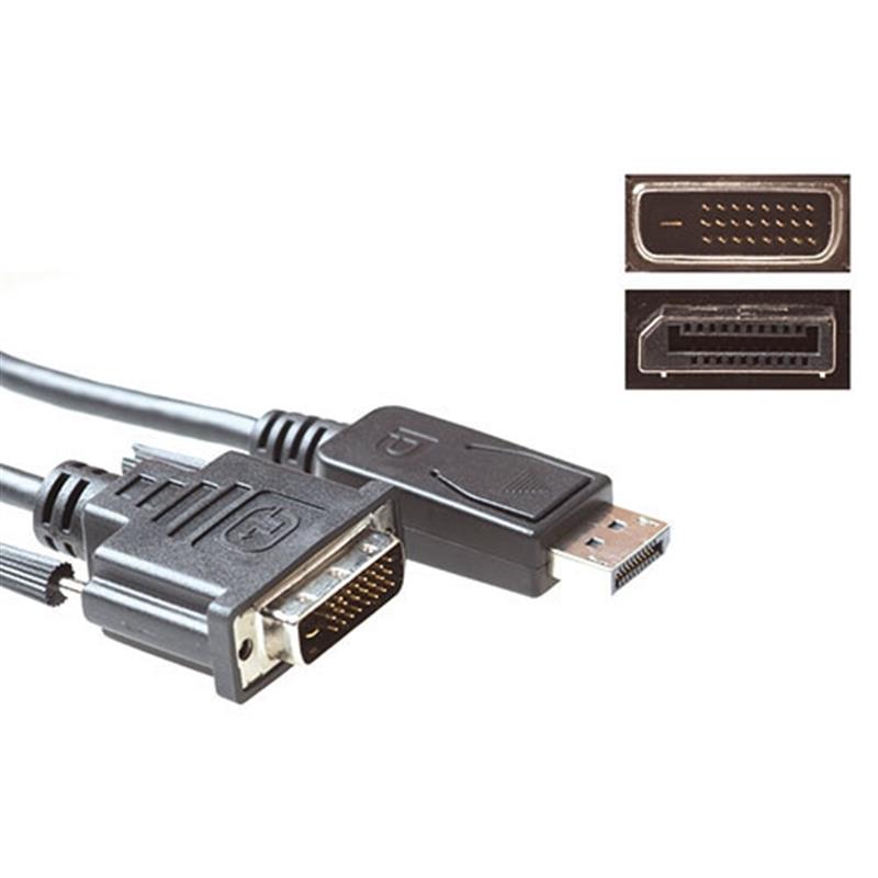 ACT AK3989 video kabel adapter 0,5 m DisplayPort DVI-D