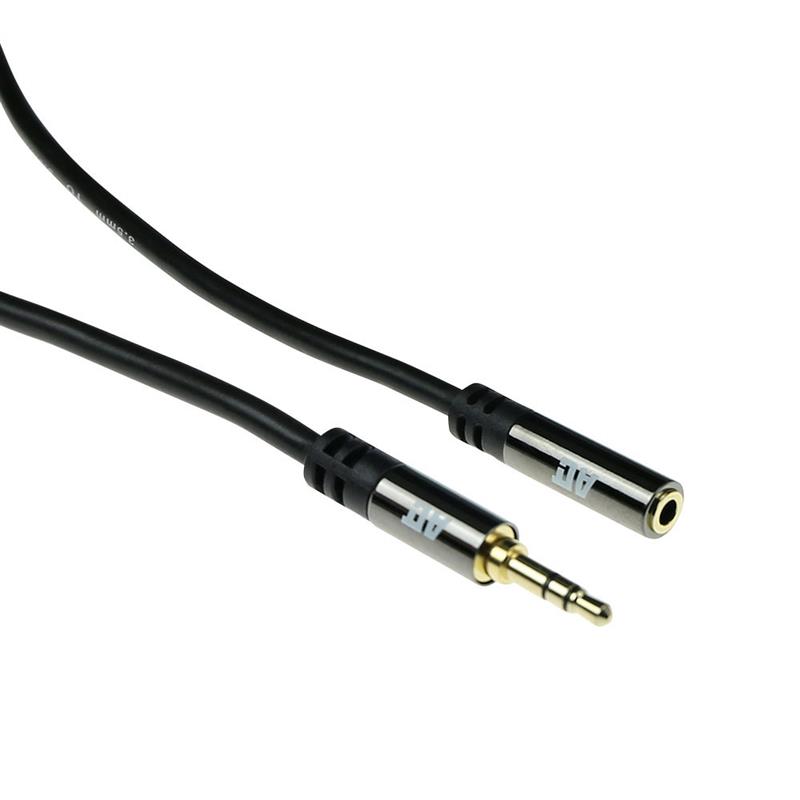 ACT AK6252 audio kabel 3 m 3.5mm Zwart