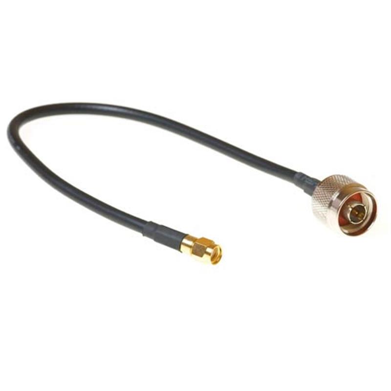 KTI Networks Coax verloop kabel reverse SMA male - N male 0 30 m