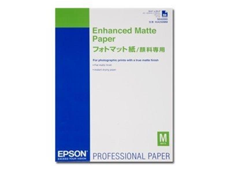 Epson Enhanced Matte Paper, DIN A2, 192g/m², 50 Vel