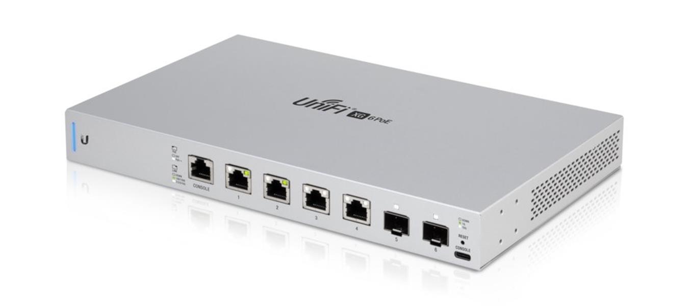 Ubiquiti UniFi netwerk-switch Managed 10G Ethernet 100 1000 10000 Power over Ethernet PoE 1U Grijs