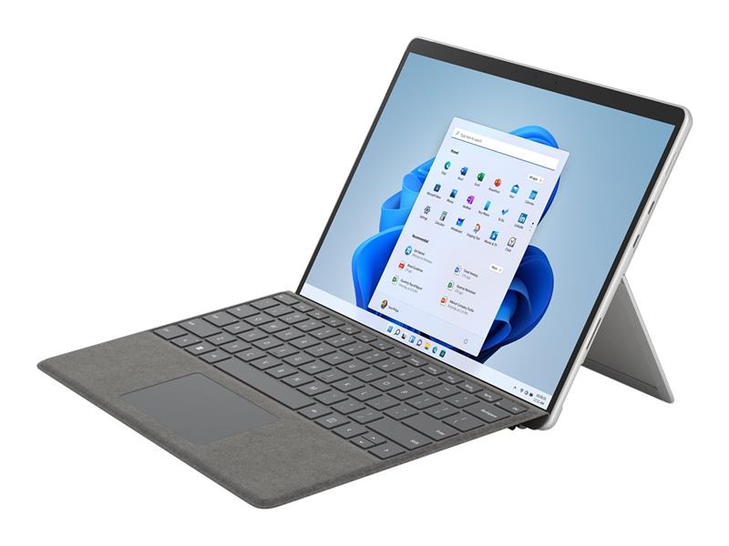 Microsoft Surface Pro 8 256 GB 33 cm (13"") Intel® 11de generatie Core™ i7 16 GB Wi-Fi 6 (802.11ax) Windows 10 Pro Platina