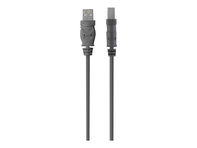 Belkin F3U133R3M USB-kabel 3 m USB 2.0 USB A USB B Zwart